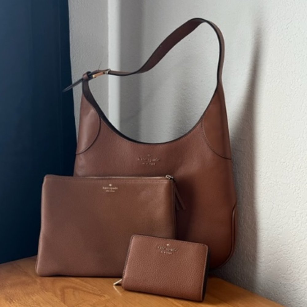Kate Spade Handbag/Wallet - Tan Set